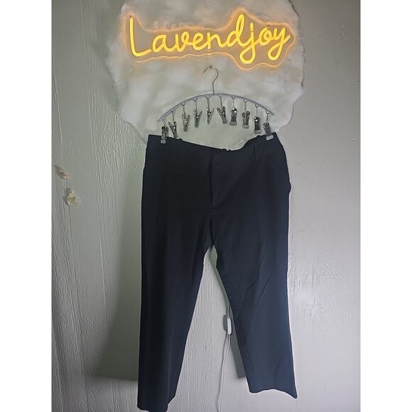 AVA & VIV Stretch Black Slacks Pants Plus 16W Office Holiday Career Classic Chic - Picture 1 of 6